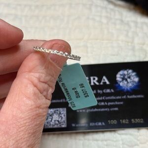 ✨ 925 Moissanite Eternity Ring – Size 8 – Sparkling Band